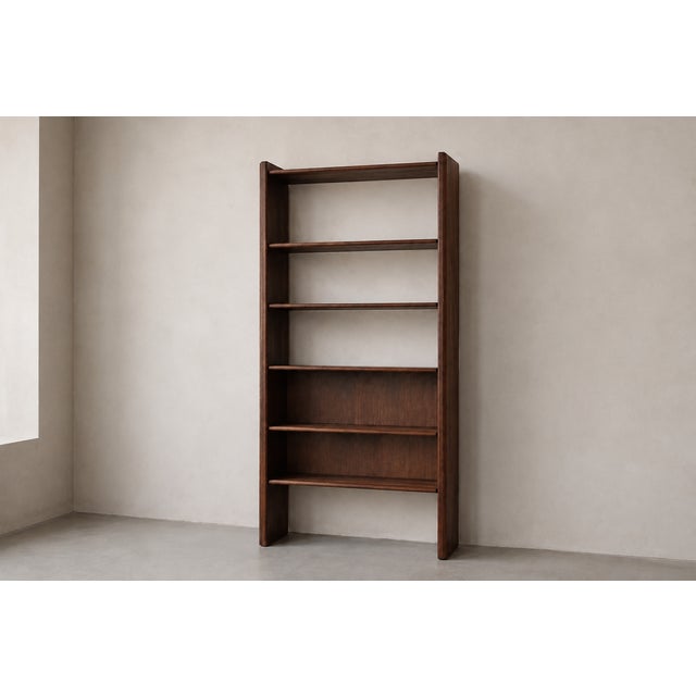 Modernist Elm Shelf by Pierre Chapo for Seltz, 1950s For Sale - Image 6 of 6