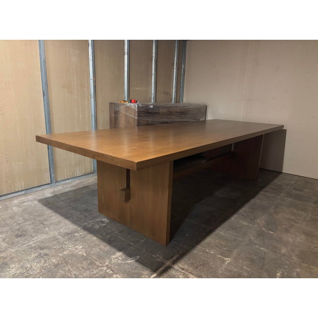 2020s Ida Trestle Table Custom Made For Sale - Image 5 of 12