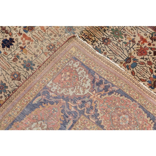 Antique Persian Farahan Sarouk Rug 6’10” X 9’6” For Sale In New York - Image 6 of 10