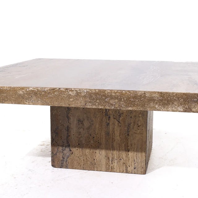 Stone International Stone International Mid Century Marble Coffee Table For Sale - Image 4 of 9