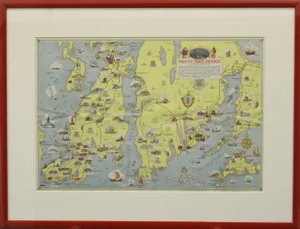 Mount Hope Bridge, Bristol, Rhode Island Map, 1933