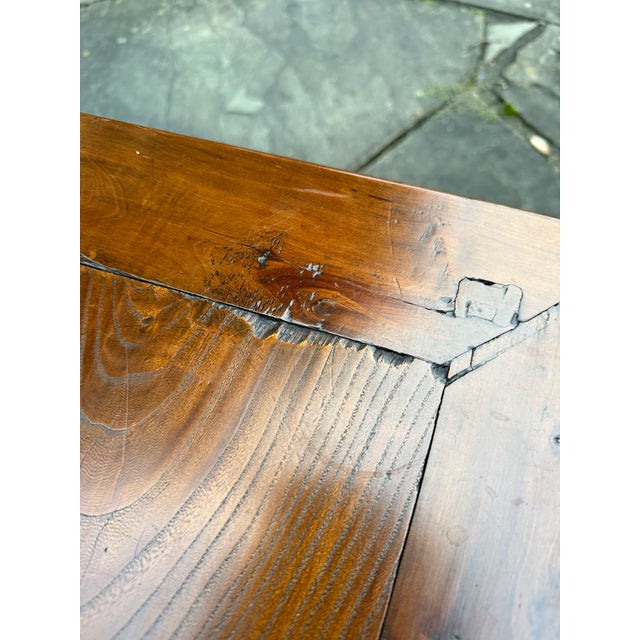 Antique Provincial Chinese Hardwood Low Stool / Table For Sale - Image 12 of 15