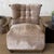 Leona Velvet Lounge Chair With Tufted Back, Curved Wood Arms For Sale In Los Angeles - Image 6 of 10