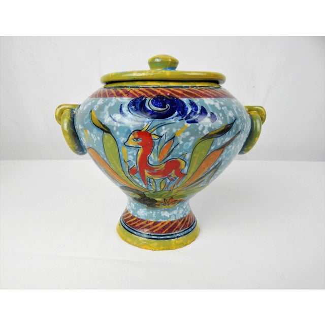 Mid-Century Italian Jar & Lid For Sale - Image 12 of 12