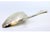 Silver Rice and Serving Spoon with Raised Handle Grooves and Monogram Card, in Very Good conditions. Designed 1890 to 1919...