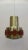 Midcentury pendant lamp by Claus Bolby. Aluminum brass finish with transparent acrylic molded art inlay detail. Beautiful...