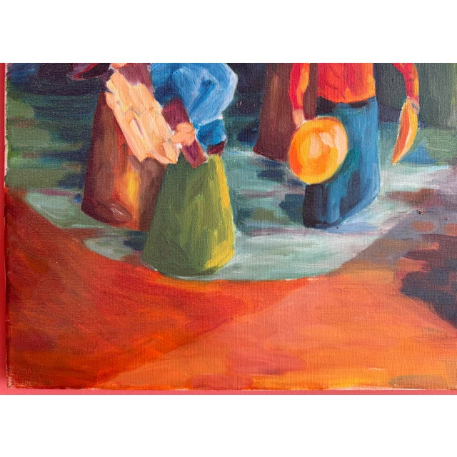 1960s 1960s Whimsical Still Life Painting by French Artist, Marie Laure-Ilie For Sale - Image 5 of 10