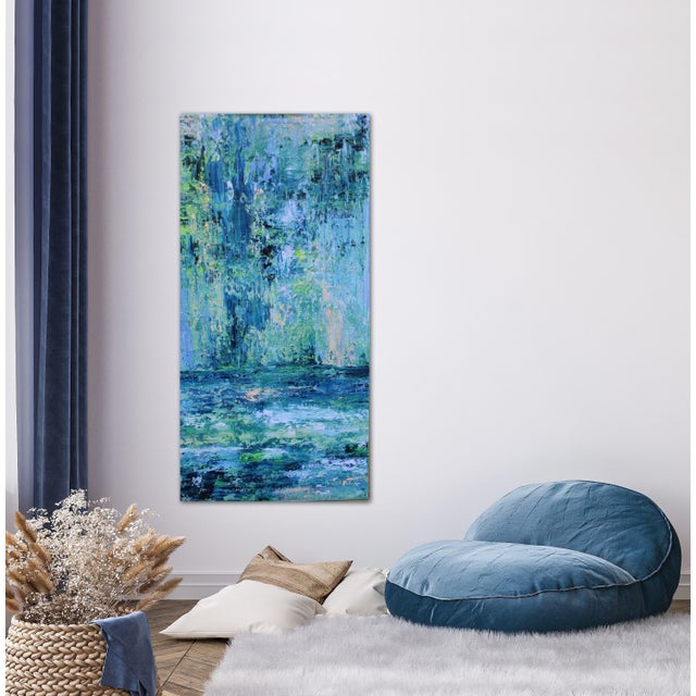 2020s Solitude Original Abstract Painting by Lisa Finlayson For Sale - Image 5 of 11