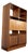Mid-Century Modern Teak Secretaire Bookcase, 1960s For Sale