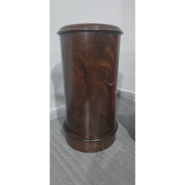 Cylindrical Bedside Cabinets, 1920, Set of 2 For Sale - Image 4 of 9