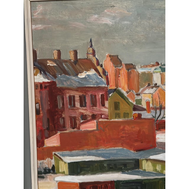 Bertil Lundqvist, Landscape, 1950s, Oil Painting on Panel, Framed For Sale - Image 14 of 18