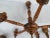 1960s Vintage Rustic Style Wooden Chandeliers, 1970s, Set of 5 For Sale - Image 5 of 15
