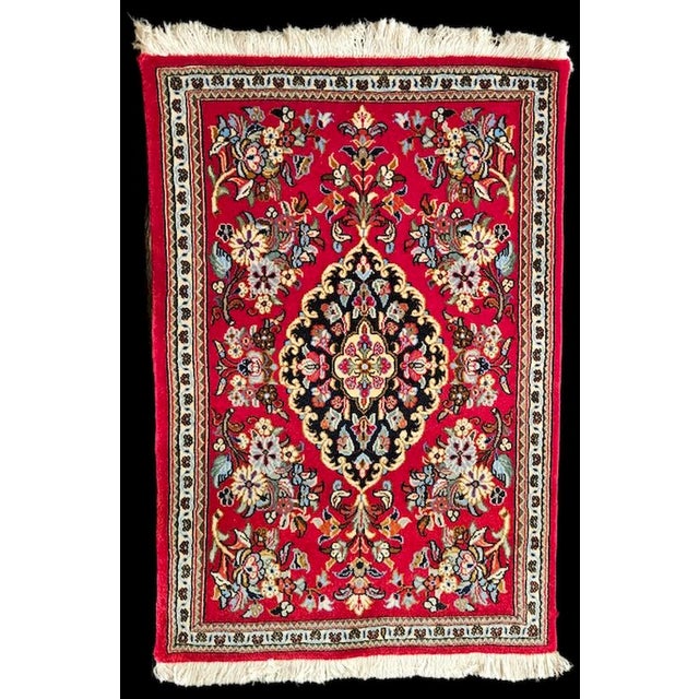 Floral Motif with Central Medallion, 1980s For Sale - Image 10 of 10