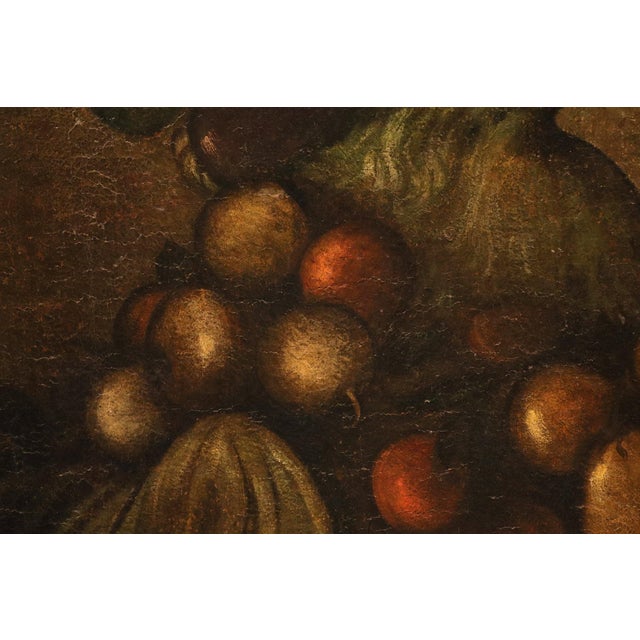 Follower of Giuseppe Arcimboldo, Anthropomorphic Allegory of Winter, 18th Century, Oil Painting on Canvas, Framed For Sale - Image 10 of 12