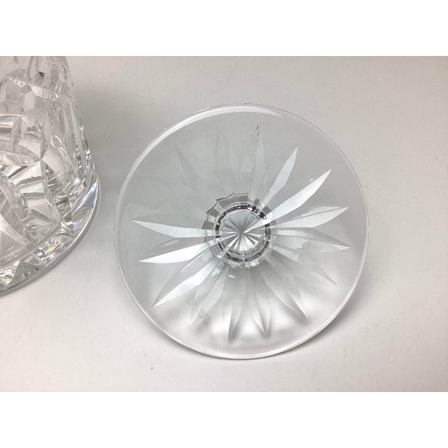 Vintage Waterford Crystal Biscuit Barrel Lismore Pattern Storage Jar With Lid For Sale In New York - Image 6 of 7
