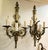 Traditional French Empire Bronze Wall Sconce Set of 2 – 4 Light Gilt Wall Candelabra For Sale - Image 3 of 3