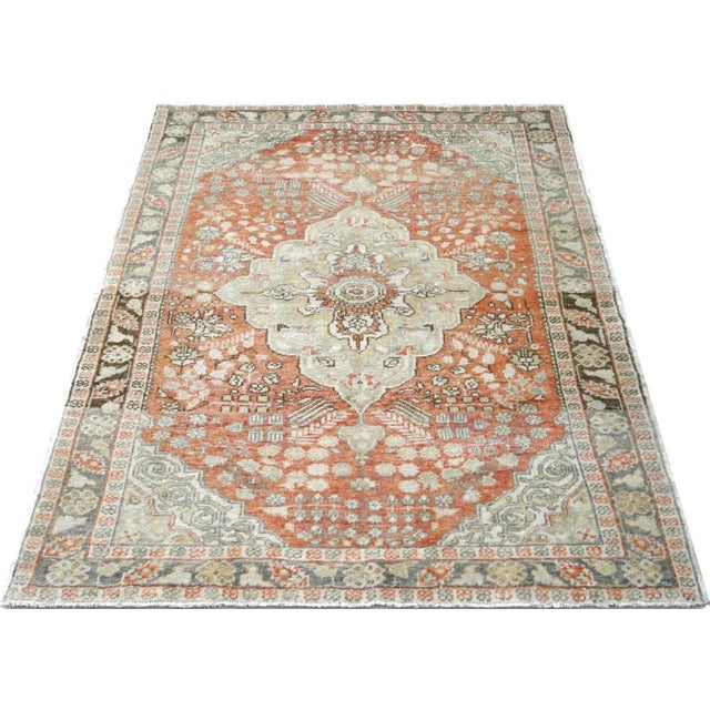 1960s Turkish Oushak Rug For Sale In Los Angeles - Image 6 of 6