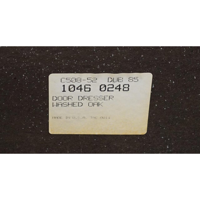 Late 20th Century Stanley Furniture Washed Oak Coastal Contemporary Style 70" Triple Door Dresser For Sale - Image 14 of 15