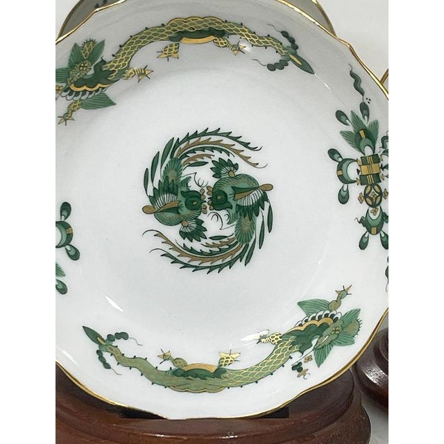 Porcelain Rich Court Dragon Cups and Saucers from Meissen, Germany, 1960s, Set of 12 For Sale - Image 4 of 13