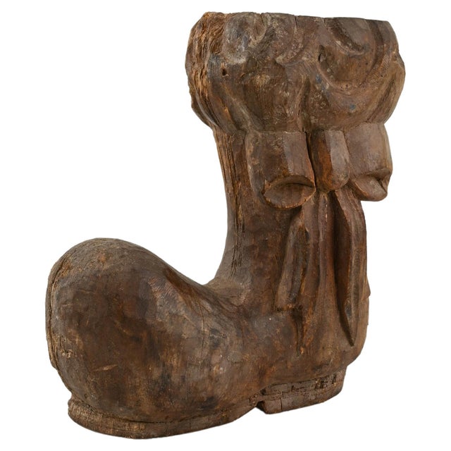 20th Century French Carved Wooden Boot Decoration For Sale - Image 15 of 18