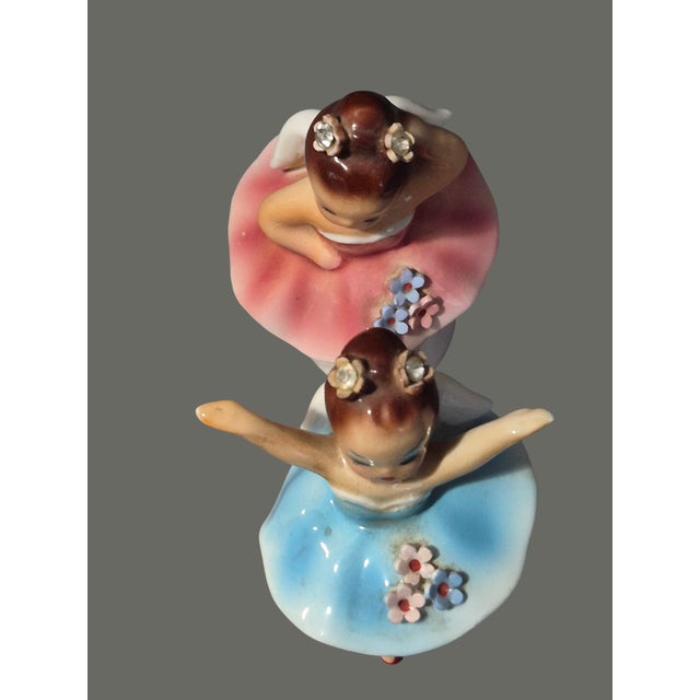 Vintage Figural Ballerina Angel Salt & Pepper Shakers Made in Japan For Sale - Image 4 of 6
