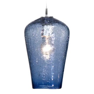 Comet Pendant Light from the Boa Lantern Collection in Steel Blue For Sale