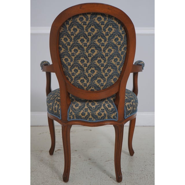 Set of 12 French Louis XV Medallion Back Dining Room Chairs For Sale - Image 4 of 18