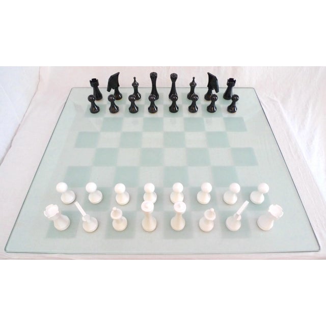 Mid 20th Century Large Format Minimalist Chess Pieces, Italy - Set of 33 For Sale - Image 12 of 12
