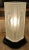 Transparent Antique Art Deco Tiffin Frost Glass Torchiere Lamp 1920 Nude Nouveau For Sale - Image 8 of 15