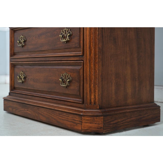 Thomasville Oak 6 Drawer High Chest For Sale In Philadelphia - Image 6 of 16