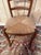 1970s Louis XV Style Rustic Chairs in Fruitwood with Rush Seats, 19th Century, Set of 8 For Sale - Image 5 of 10