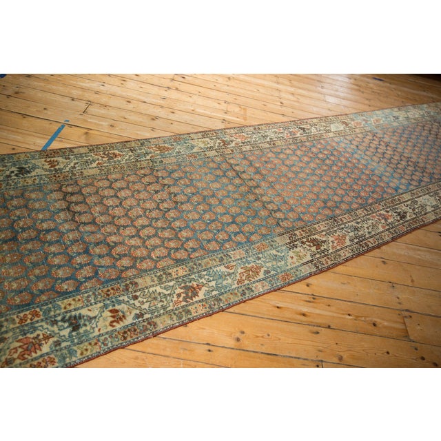1930s Vintage Persian Serbend Boteh Wool Runner For Sale - Image 11 of 13