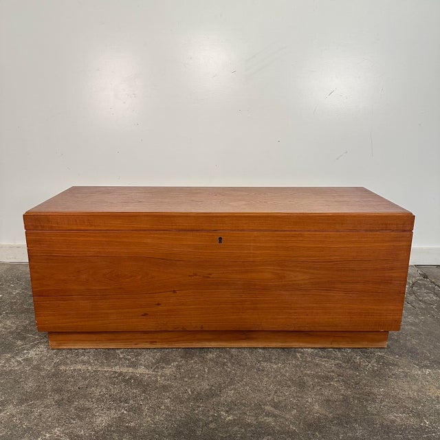 Brown Mid 20th Century Modern Riis Antonsen Danish Teak Chest Trunk For Sale - Image 8 of 12