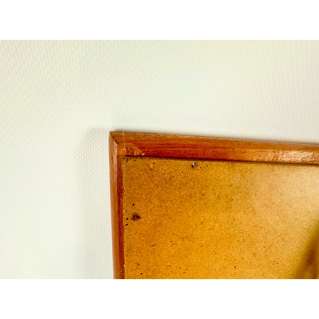 Mid-Century German Wall Mirror in Teak, 1970s For Sale - Image 11 of 12