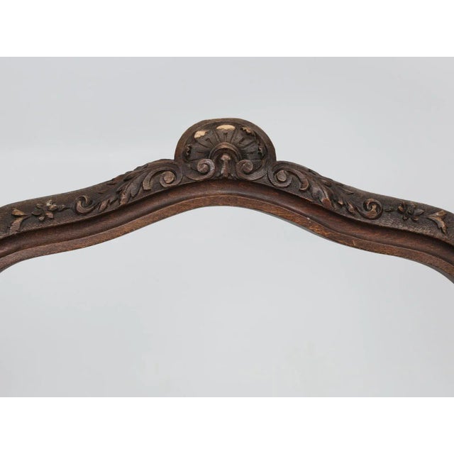 French Set of Six Carved French Antique Living Room or Parlor Chairs For Sale - Image 3 of 12