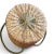 Tan Mexican Folk Art Woven Palm Basket With Handle Late 20th Century Vintage Handmade For Sale - Image 8 of 8