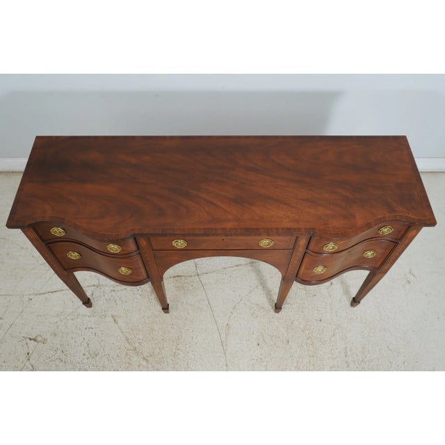 1990s Ej Victor Federal Mahogany Sideboard W. Inlay For Sale - Image 5 of 12