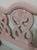 French Vintage French Queen Wood Headboard Pink For Sale - Image 3 of 5