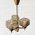 Scandinavian Modern Chandelier in Brass and Glass with Three Arms, Sweden, 1960s For Sale - Image 4 of 8