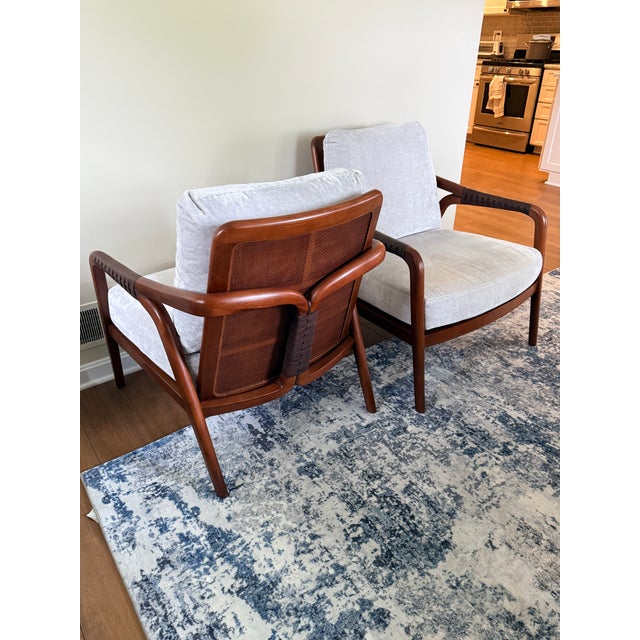 Pair McGuire Knot Lounge Chairs For Sale - Image 10 of 13