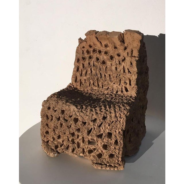 Italian Terracotta Abstract Sculpture by Urano Palma, 1985 For Sale - Image 3 of 18