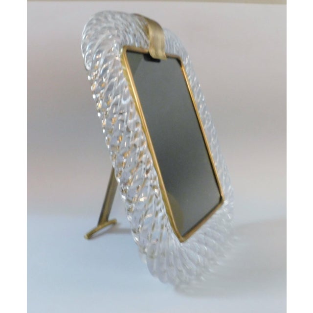 1960s 20th Century Clear Murano Photo Frame For Sale - Image 5 of 7