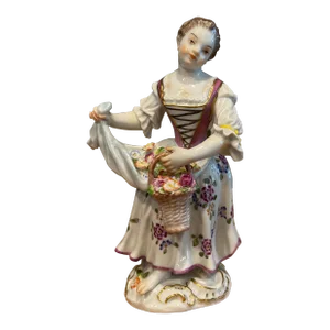 Meissen Porcelain "Little Gardener With Basket" Model #2