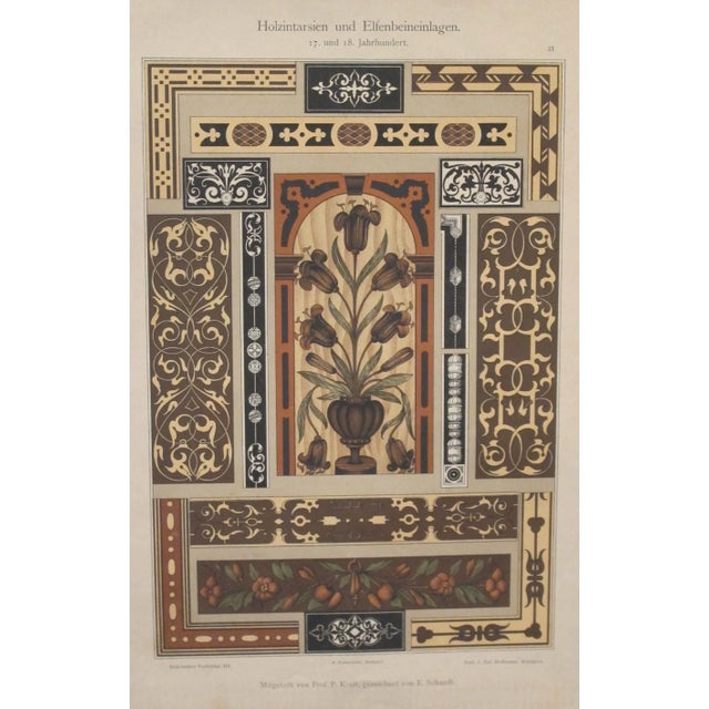 Traditional Colorful Decorator Sheet - Tulips C.1900 For Sale - Image 3 of 3