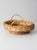 Farmhouse Vintage Round Wicker Basket With Handles For Sale - Image 3 of 18