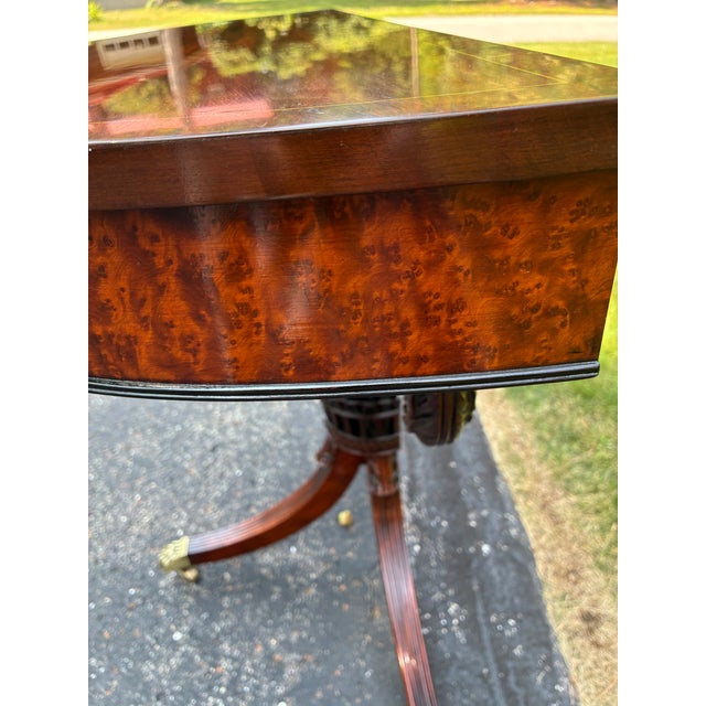 Burgundy 1940s Mahogany Console Table by Joseph Gerte of Boston For Sale - Image 8 of 18