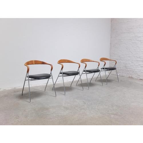 Mid 20th Century HE103 Chairs by Hans Eichenberger for Dietiker Swiss, 1955, Set of 4 For Sale - Image 5 of 18