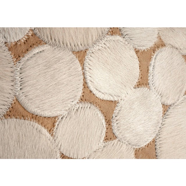 2020s Canvello Genuine Cowhide Leather Decorative Throw Pillow With Feather Down Insert Included For Sale - Image 5 of 6
