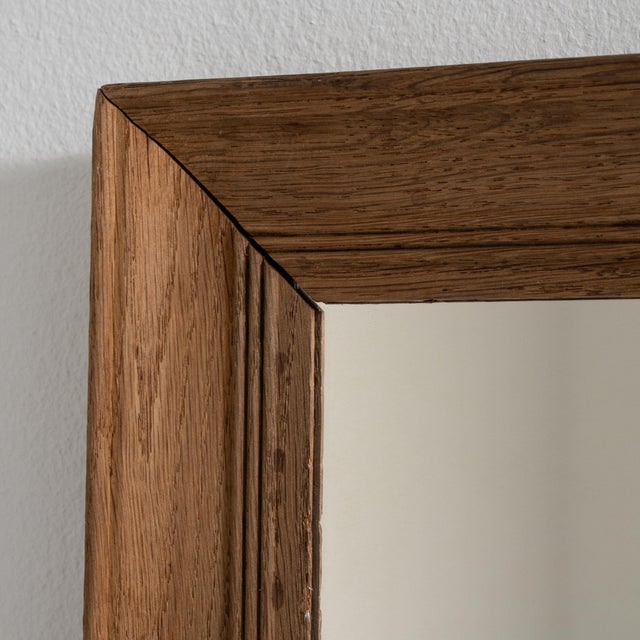 Wood 19th Century France Amber Wood Mirror For Sale - Image 7 of 8