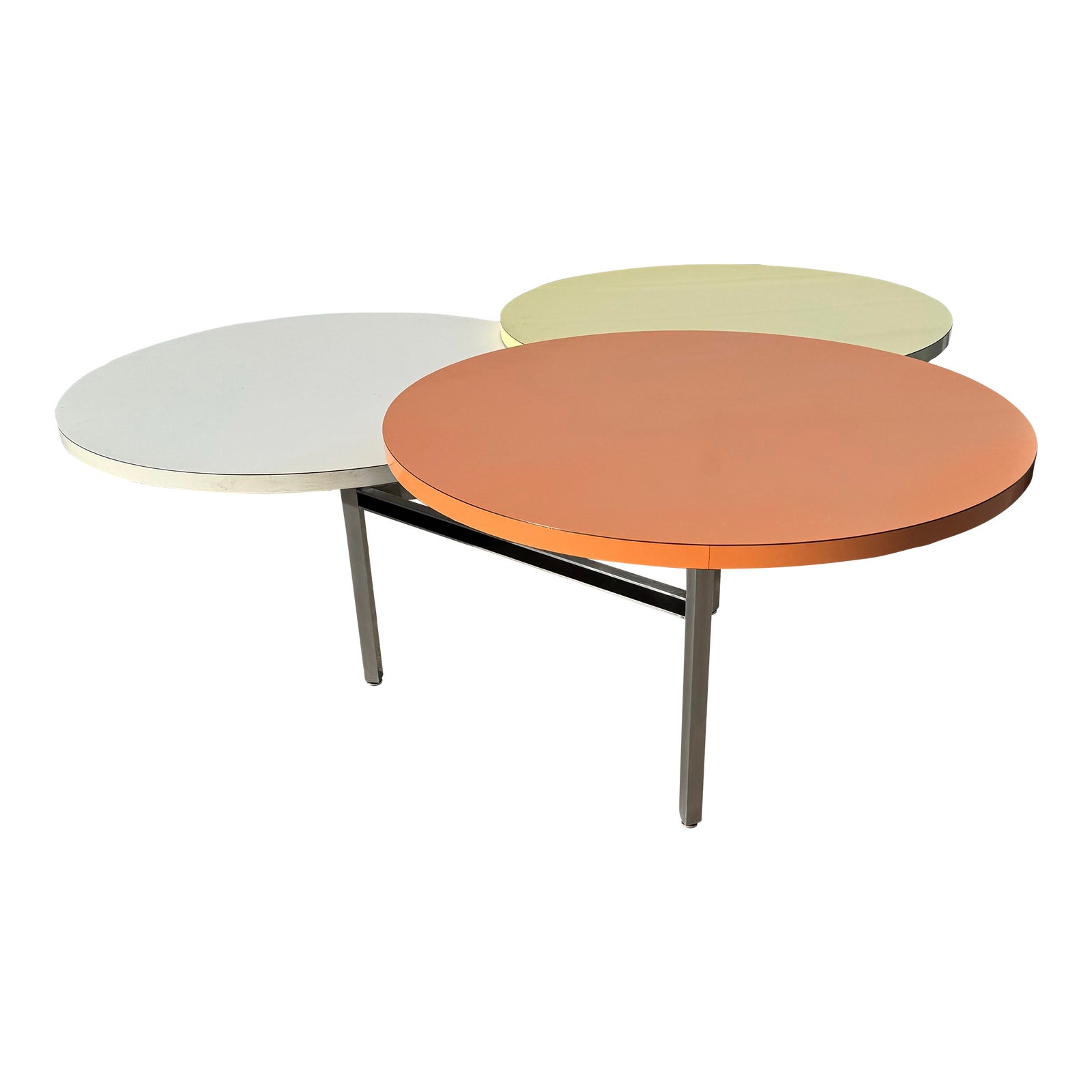 Mid-Century Modern Tri Level Nelson Style Mushroom Dining Table | Chairish